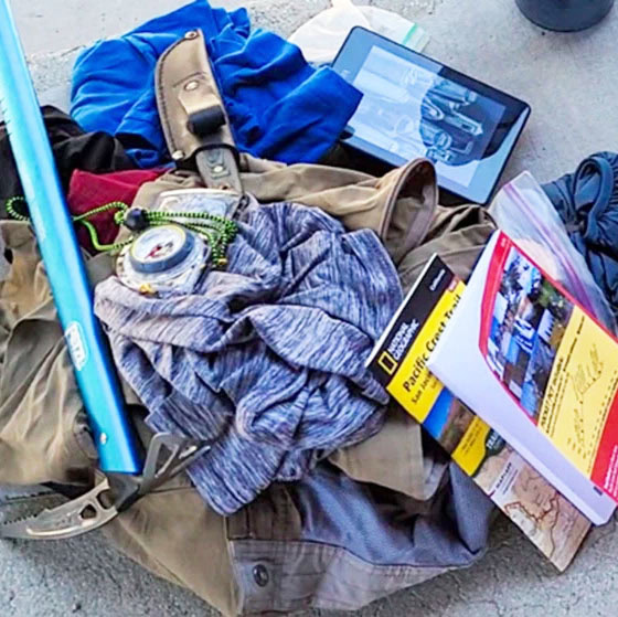 Extra Clothes a hiker sent home